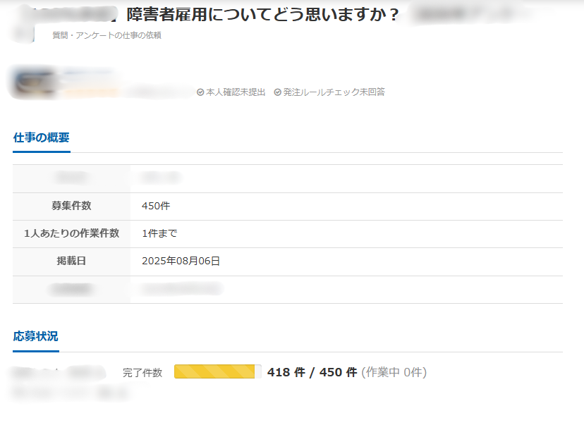 障害者雇用についてのアンケート